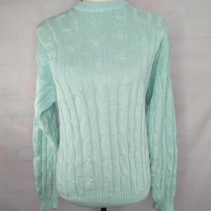 Vintage‎ TRENDS Women’s Teal Chunky Knit Sweater
